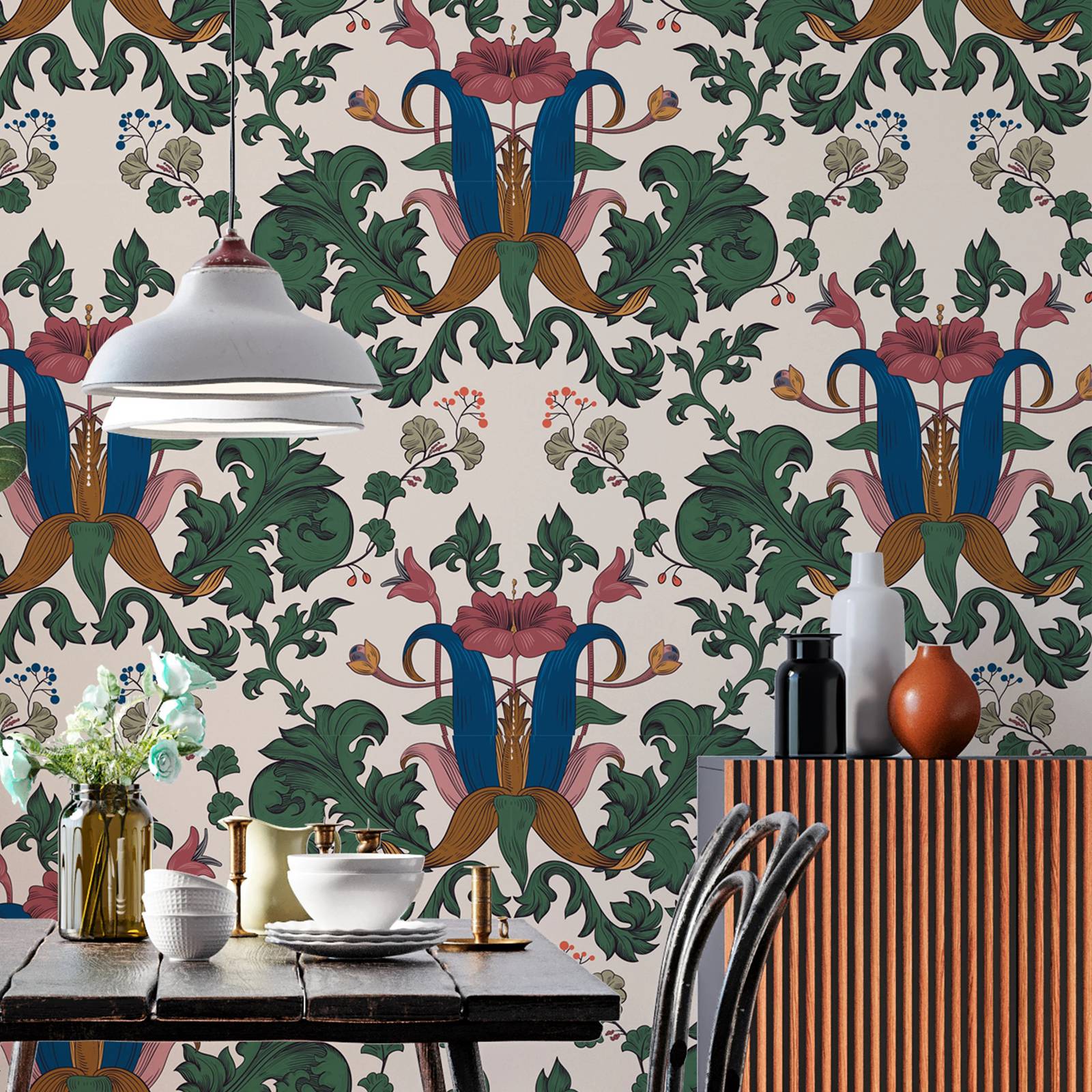 Art Craft William Morris - Papier peint inspiré de William Morris,