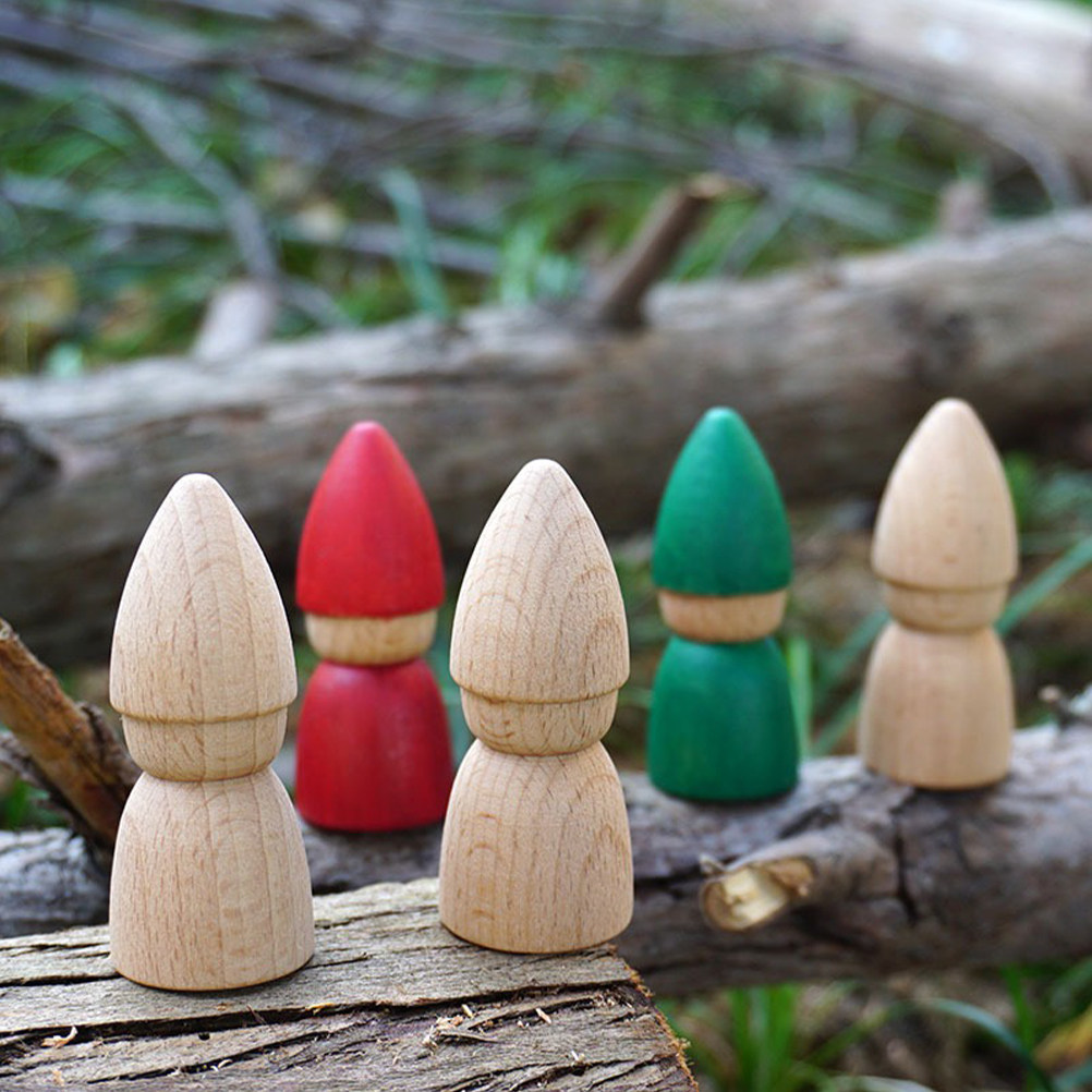 Art Craft Kits - 6 figurines en bois non peintes,