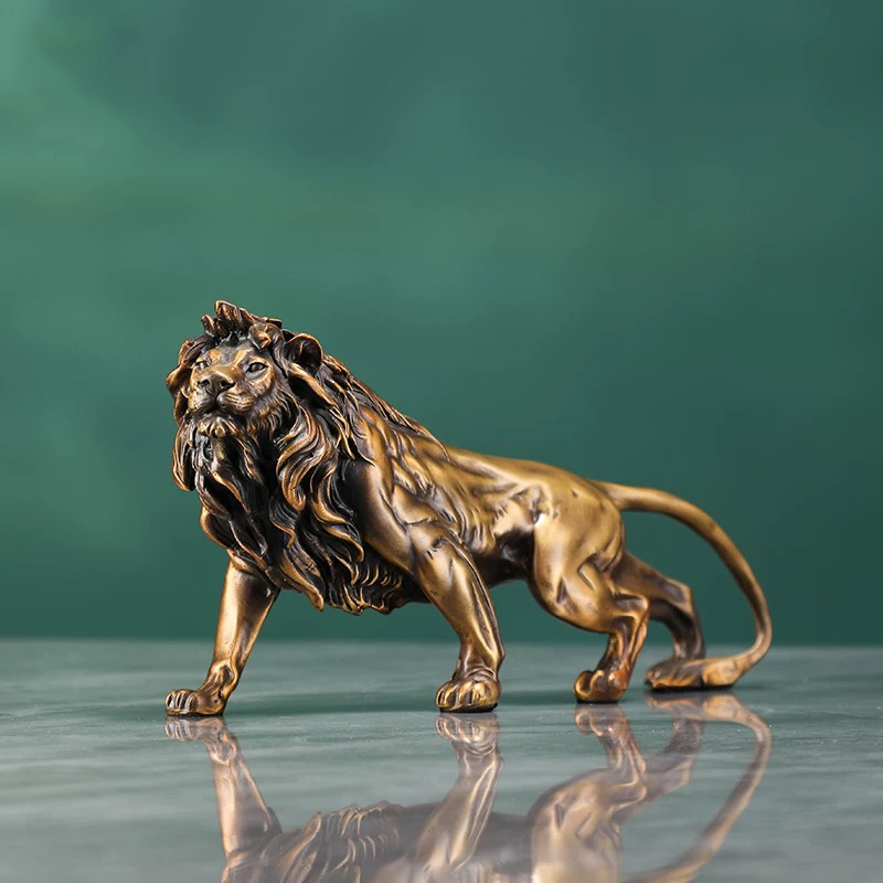 Art Craft Lion - Ornement de sculpture de lion en
