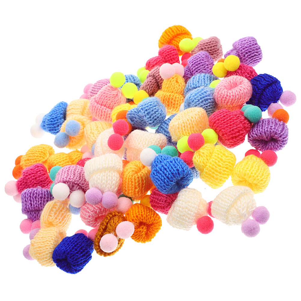 Art Craft Yarn - 60 mini chapeaux en tricot, fil