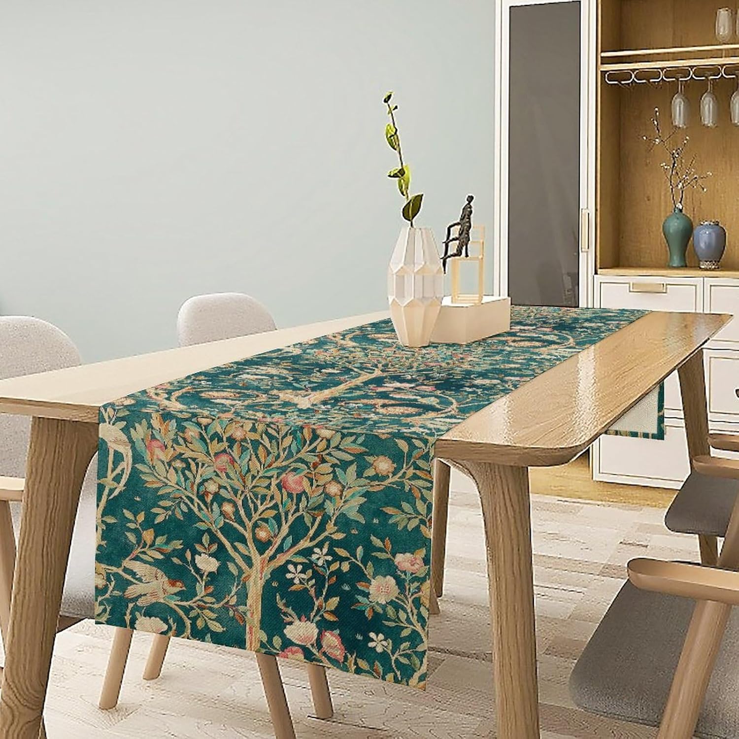 Chemin de table botanique vert - Art Craft William Morris avis et prix
