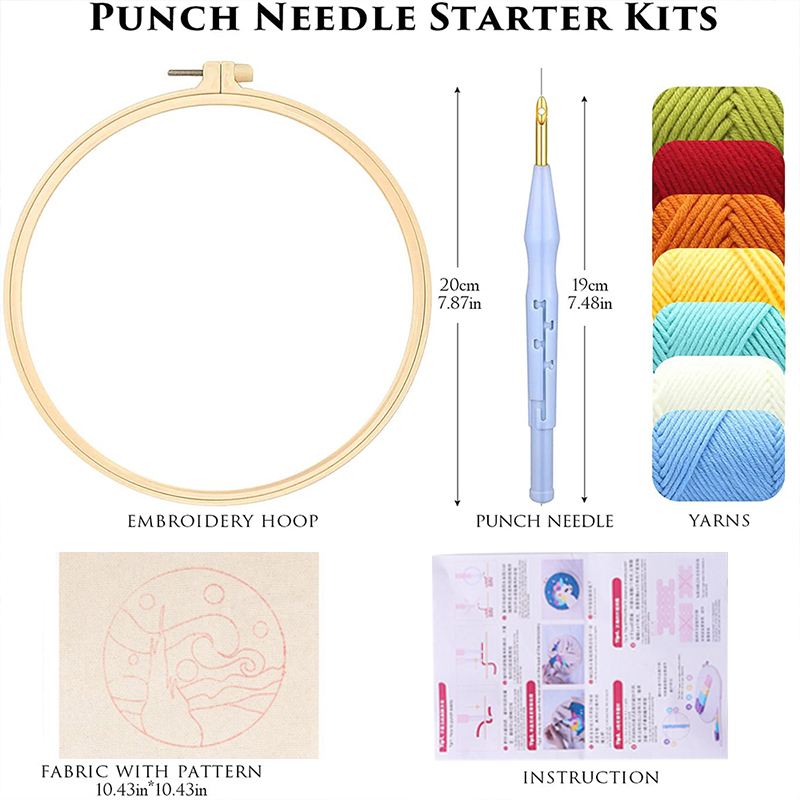 Kit de broderie Punch Needle p - Art Craft Yarn avis et prix