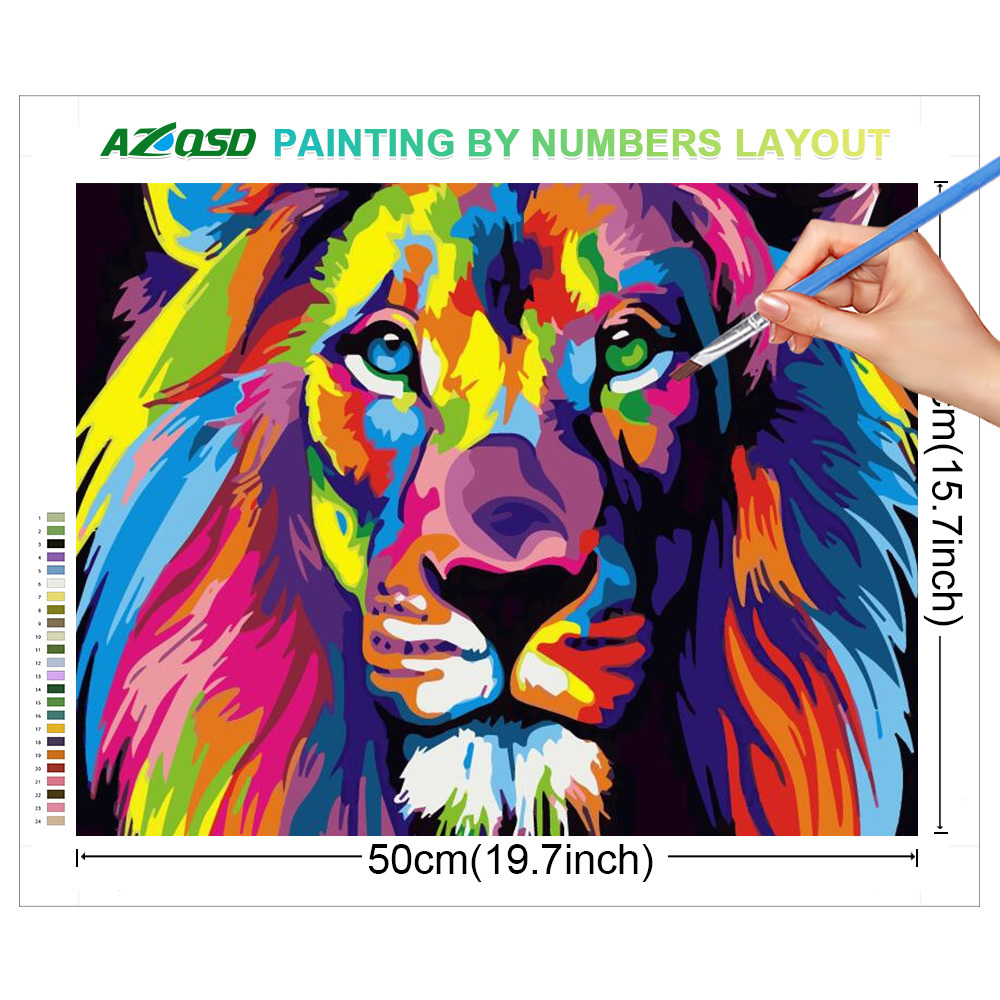 AZQSD adulte peinture par numé - Art Craft Lion avis et prix