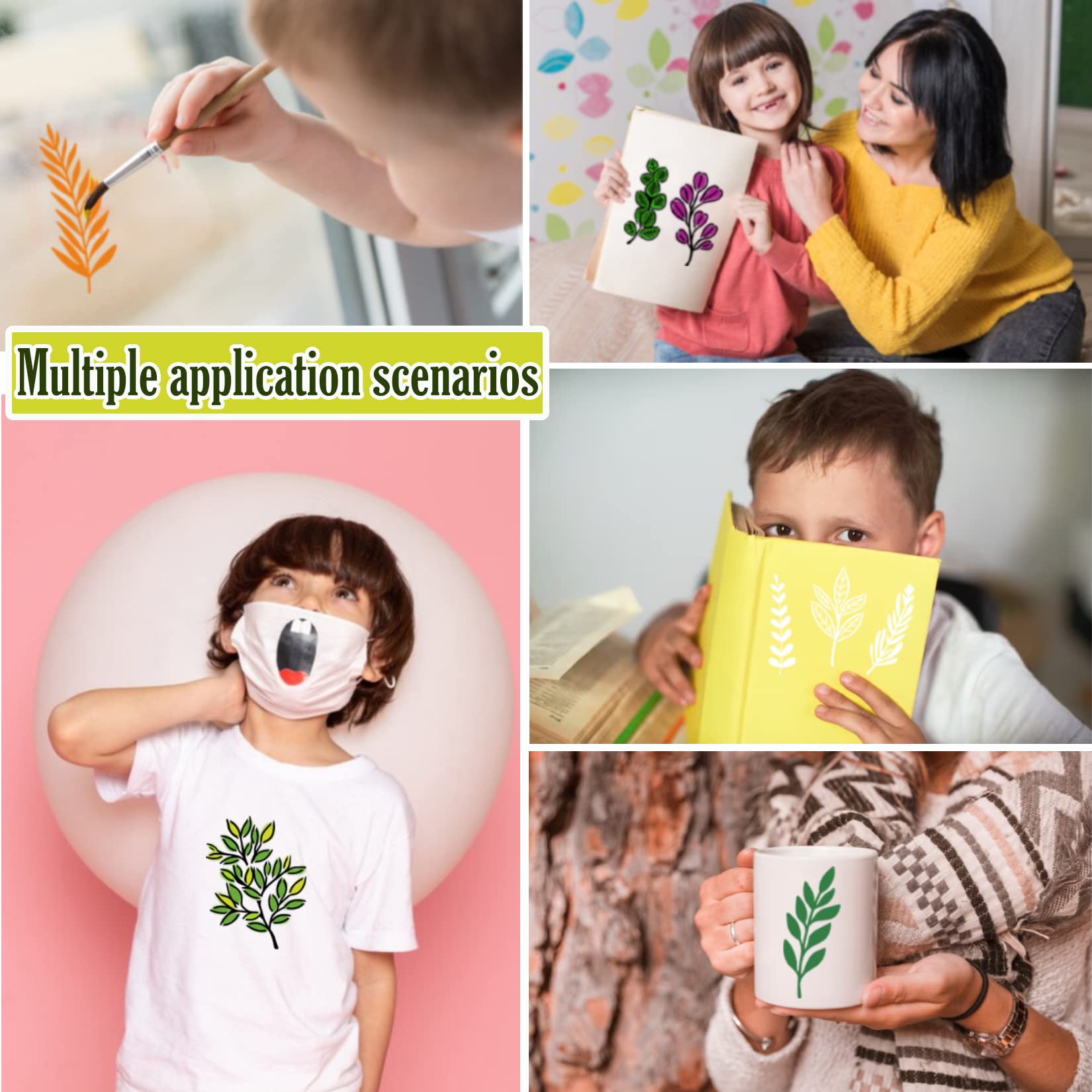 50 pochoirs artisanaux en form - Art Craft Using Leaves avis et prix