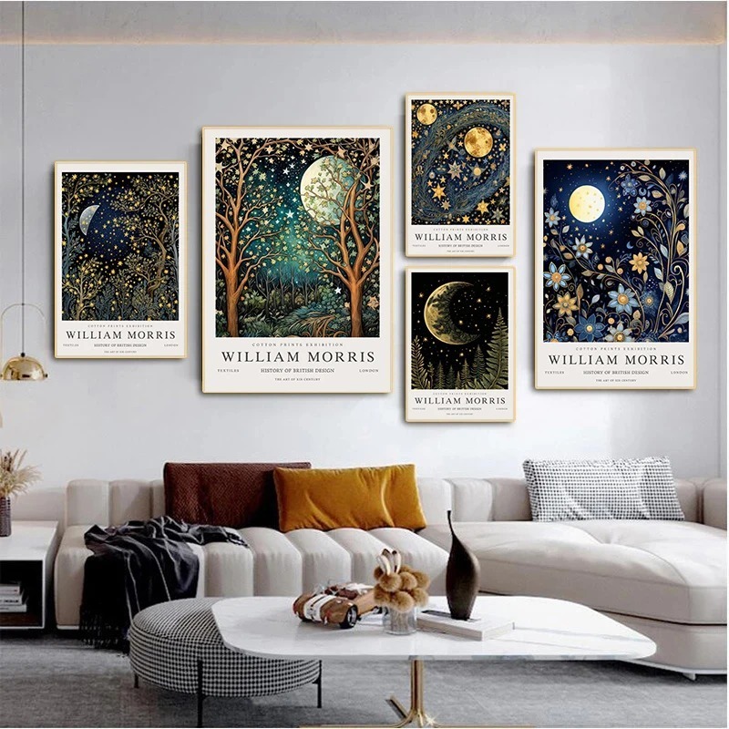 Affiches d'exposition Vintage  - Art Craft William Morris avis et prix