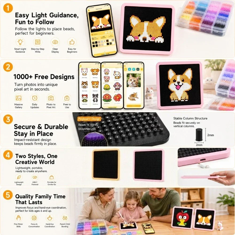 Tableau lumineux LED intellige - Art Craft Kits avis et prix